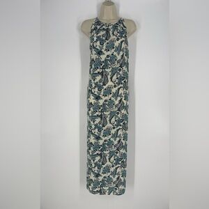 LOFT Blue and White Floral Maxi Dress